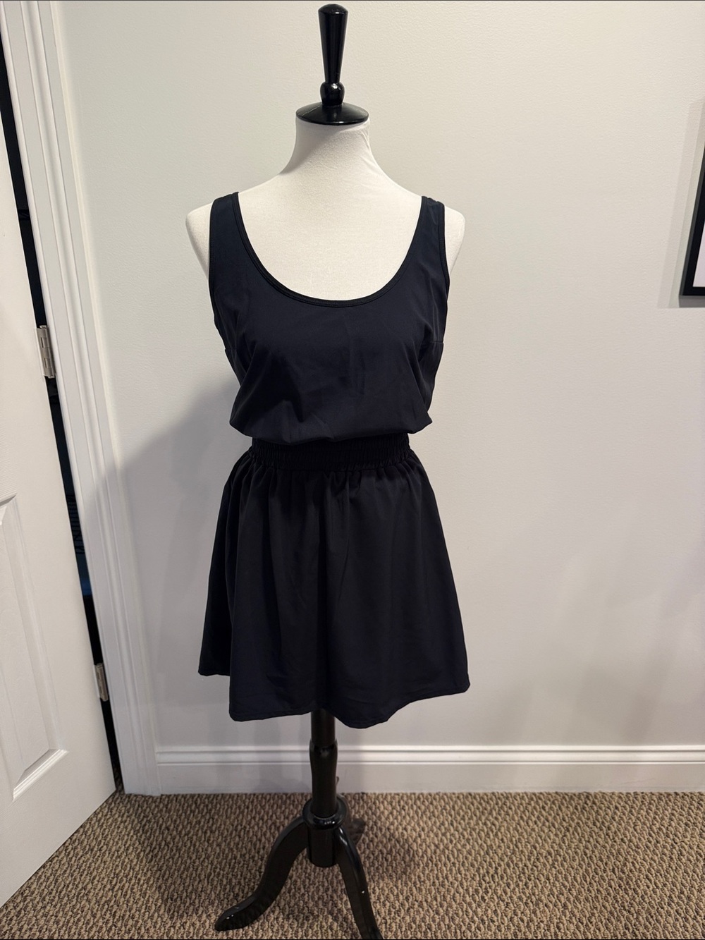 Abercrombie & Fitch Black Sleeveless Active Mini Skort